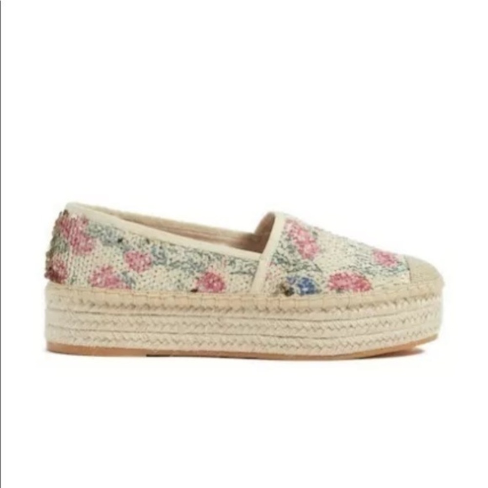CASLON Collins Floral Sequin Espadrilles platform